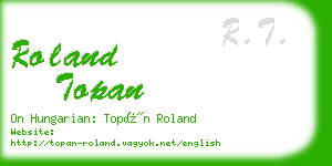 roland topan business card
